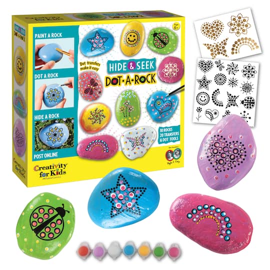 Creativity for Kids&#xAE; Mandala Dot-a-Rock Painting Kit